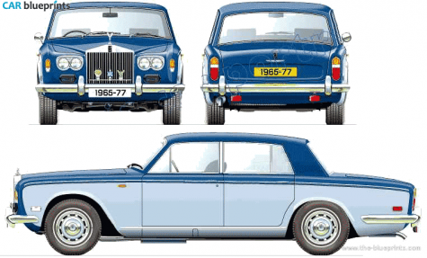 1976 Rolls-Royce Silver Shadow Sedan blueprint